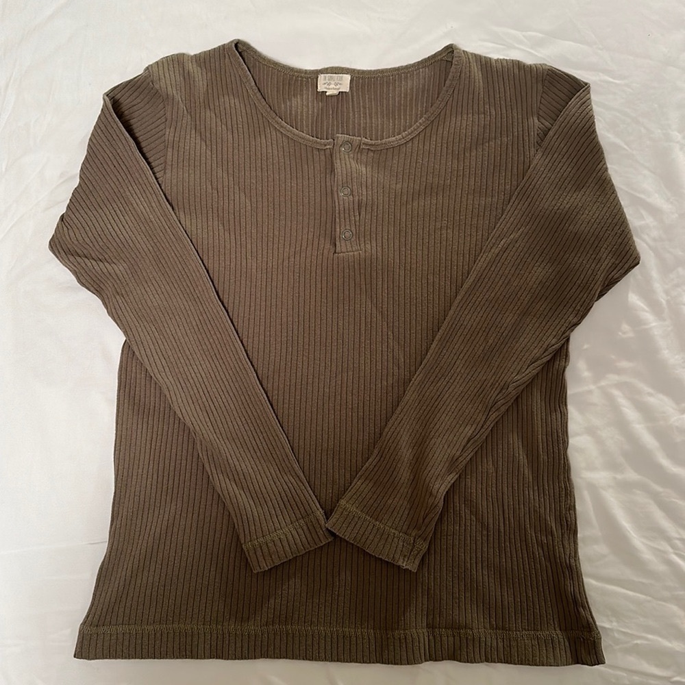 THE SIMPLE FOLK organic ribbed cotton top